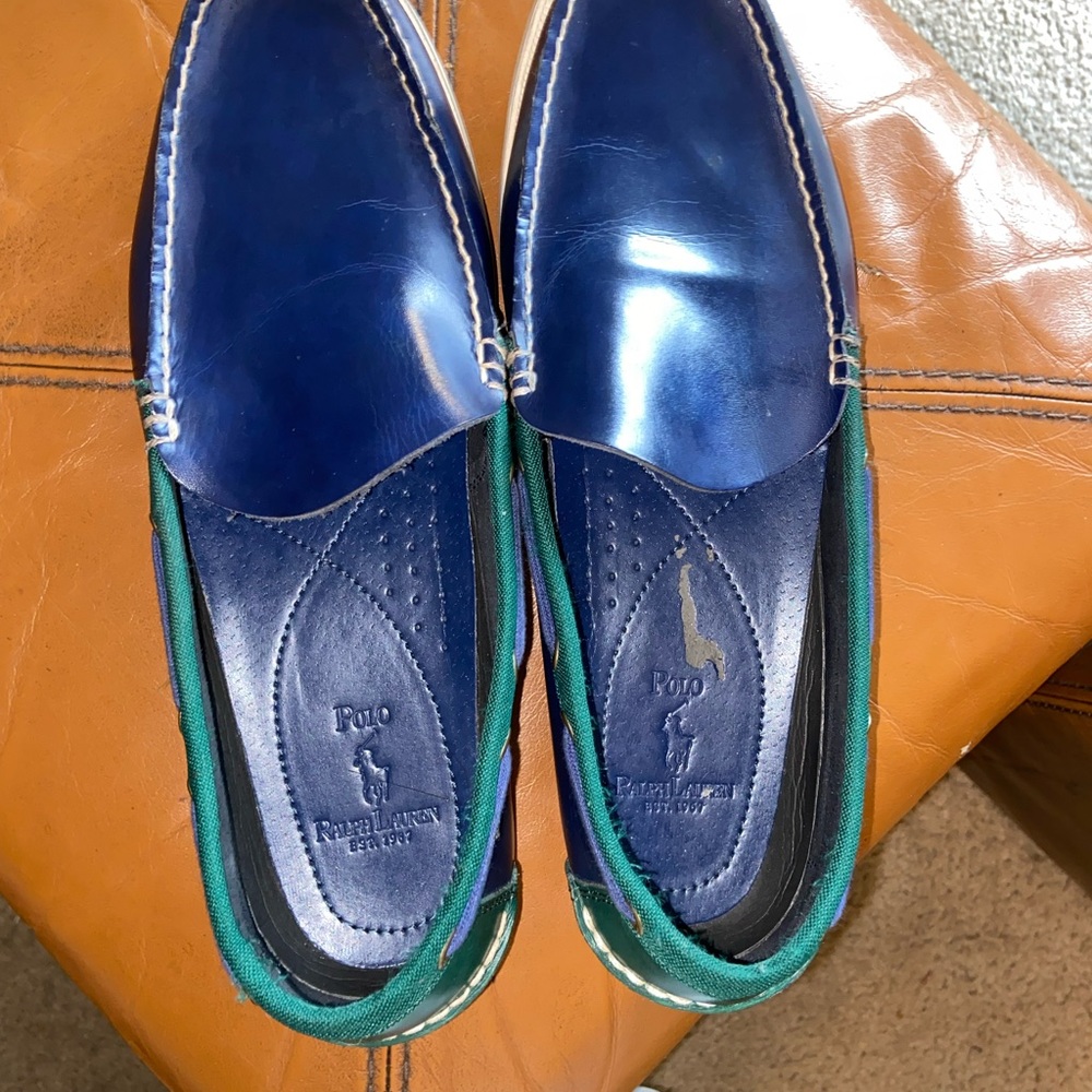 Polo Ralph Lauren Barx Two-Toned Leather Boat Shoe Size 11D🔥 - Picture 8 of 10